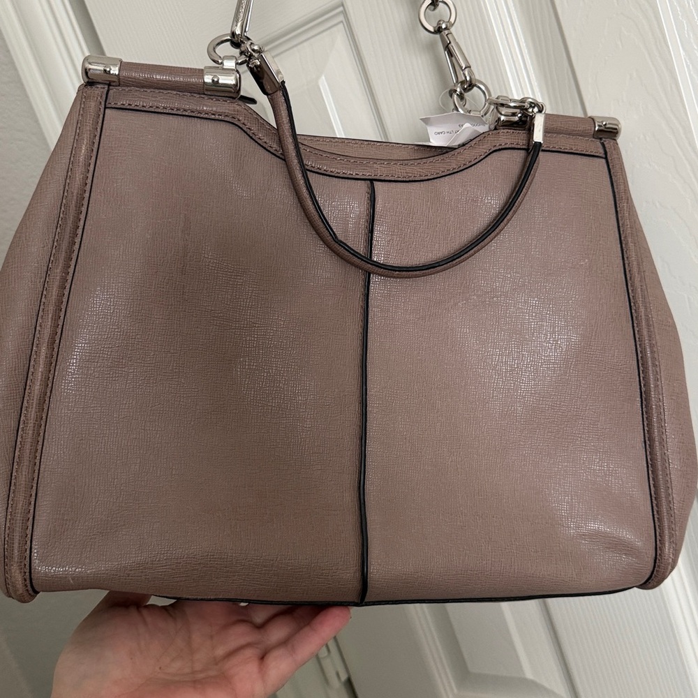 👜 Coach Leather Carryall Crossbody Bag – SV/Ash (Taupe Gray) - Picture 16 of 16